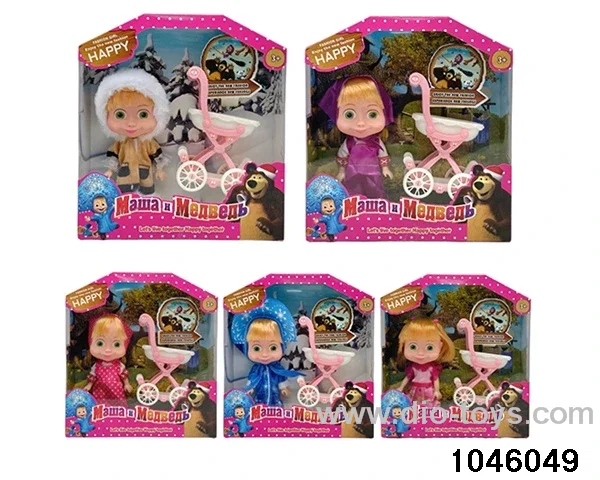 6.5 inch doll set in window box