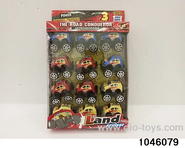 pull-back vehicle(12pcs）in window box