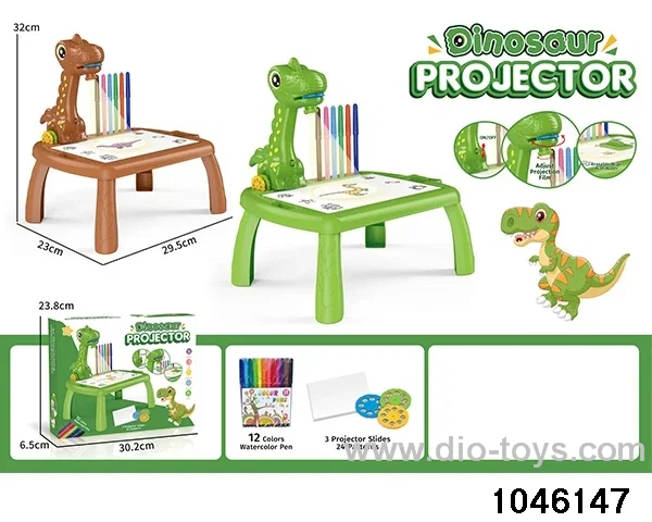 Dinosaur Projection Table in color box