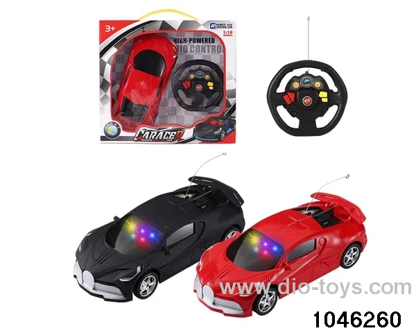 1:18 4 ch rc car with 3D light/not include battery