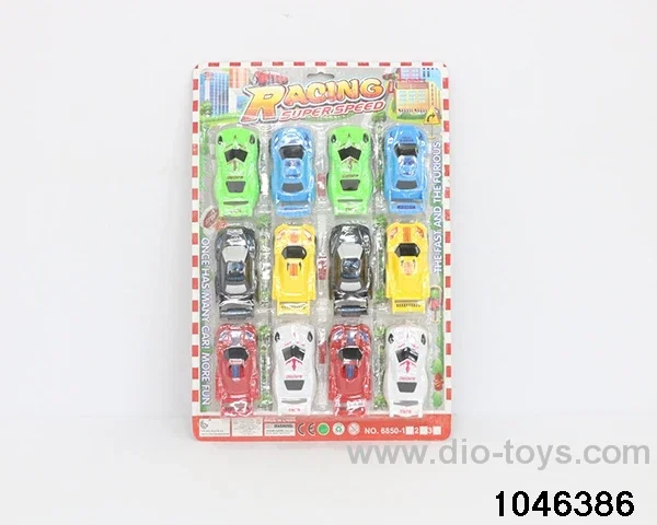 pull back car in Blister card