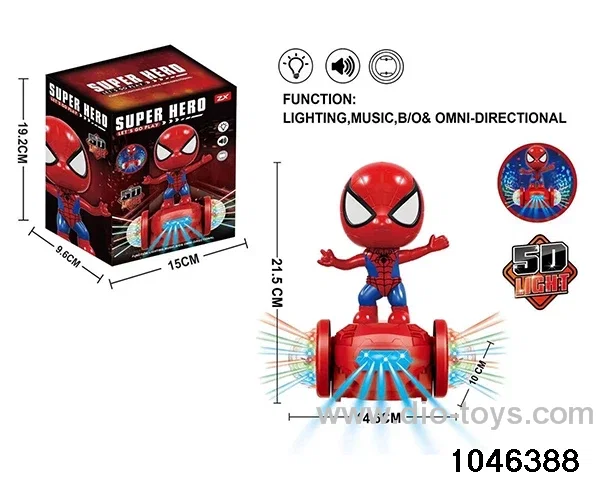 Electric Lights Music Spider-Man in color box
