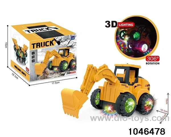 Electric excavator in color box