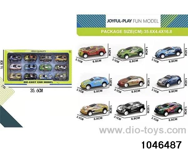 Pull Back Cart (12pcs) in window box