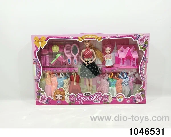 11 inch nine jointed Barbie in window box
