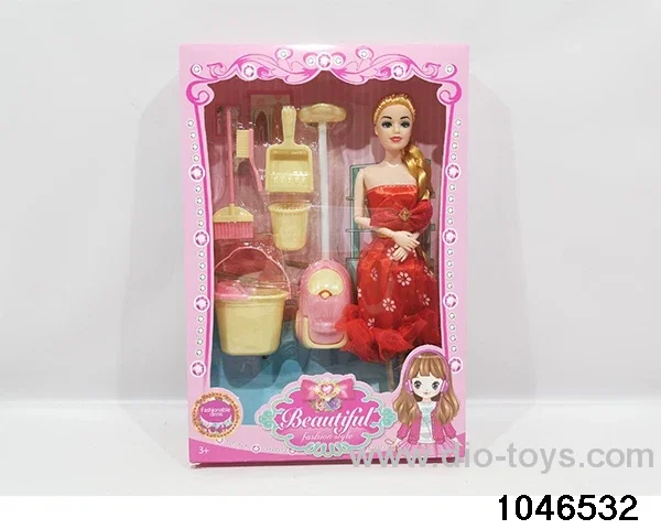 11 inch Barbie in window box