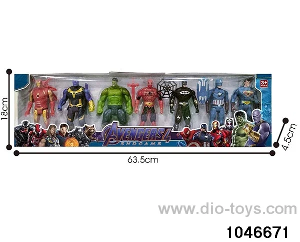 7pcs 16CM _x000D_
Avengers _x000D_
Dolls with _x000D_
Light (with _x000D_
Weapon)