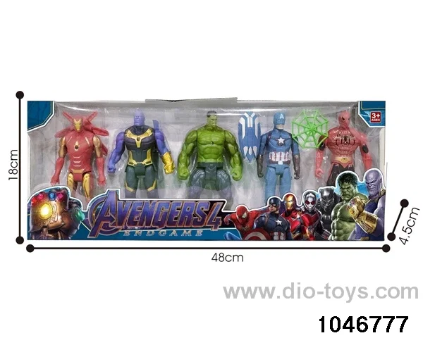 5pcs 16cm avenger with light