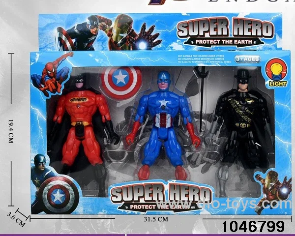 3pcs avenger with light