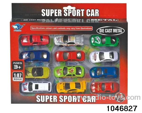 1:87 free wheel alloy car