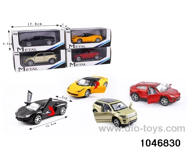 pull back alloy car with light/music