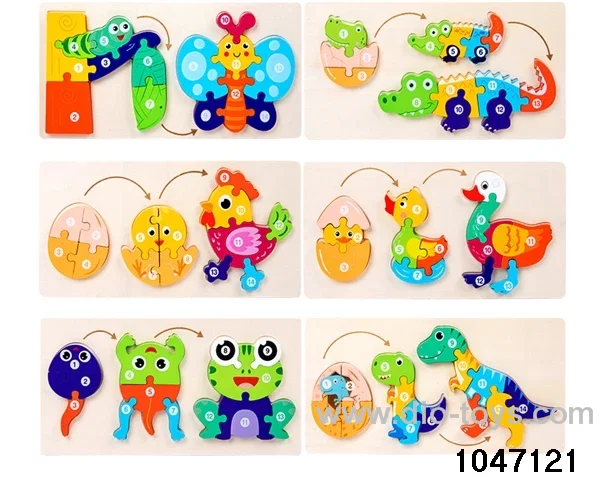 Growing Up 3D Puzzle in Plastic film