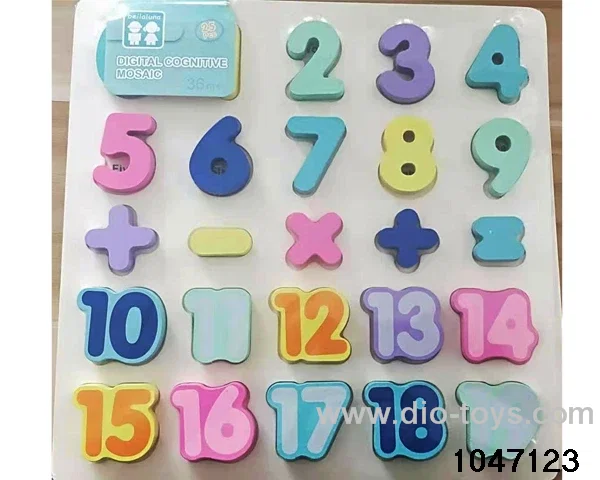 25PCS Digital Alphabet Board in Plastic film