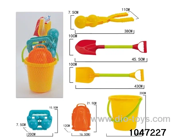 6pcs beach toy in Net bag