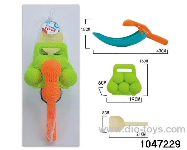 3pcs beach toy in Net bag