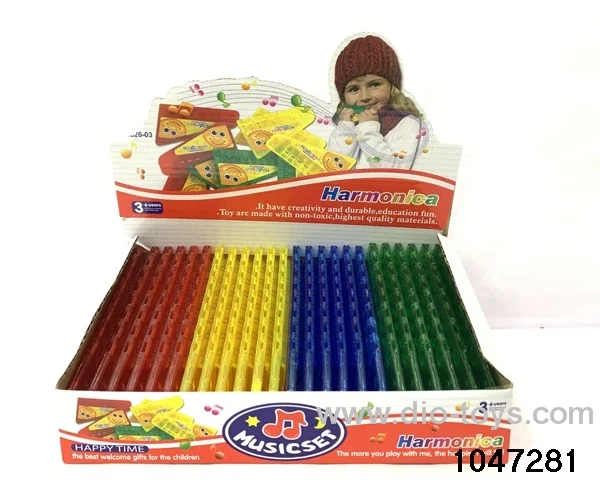 24PCS Harmonica in color box