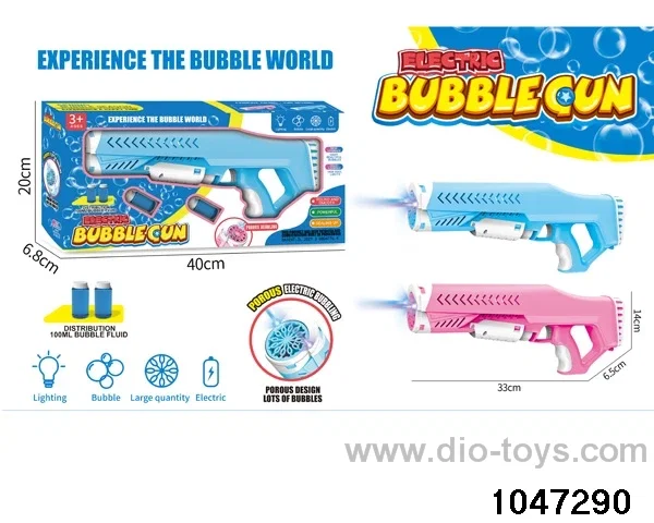 Electric Lighted Bubble Gun in window box