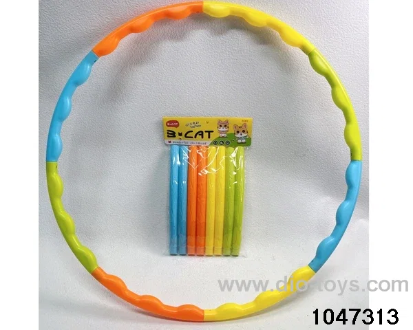 assembled hula hoop in PP bag with header