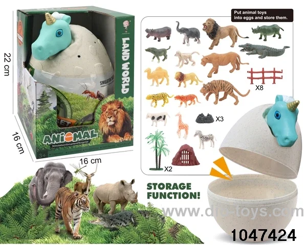 animal egg in  display box