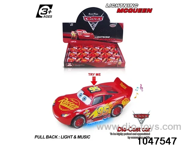 Alloy Pull Back Car W L/M in display box