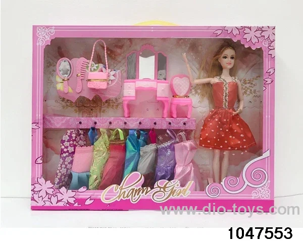 11 inch 9 jointed Barbie doll in window box