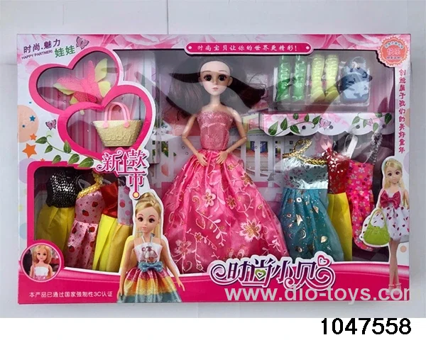 11 inch 9 jointed Barbie doll in window box