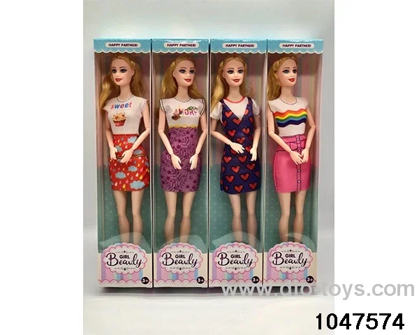 11 inch 9 jointed Barbie doll in window box