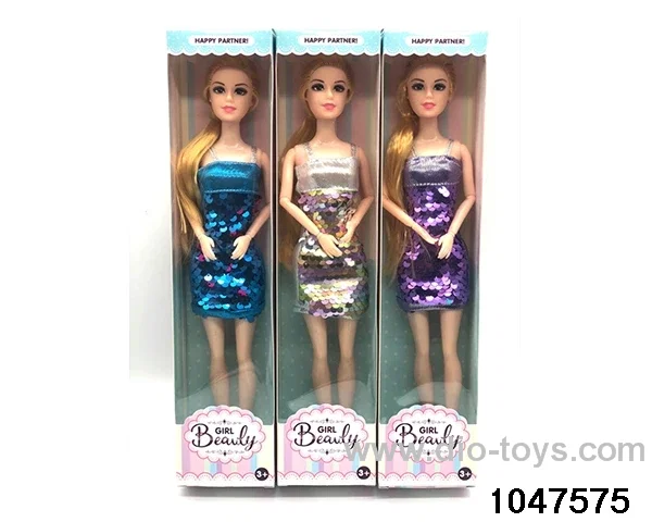 11 inch 9 jointed Barbie doll in window box