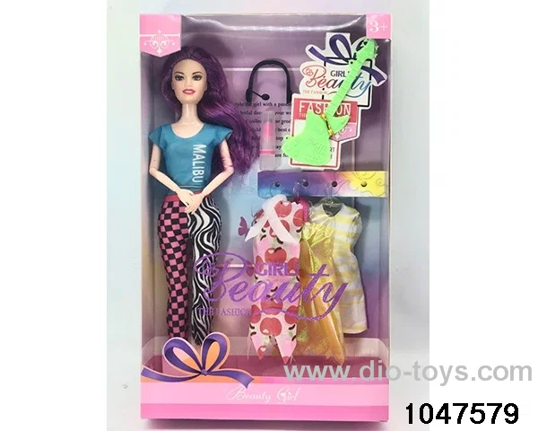 11 inch 9 jointed Barbie doll in window box