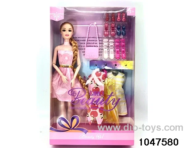 11 inch 9 jointed Barbie doll in window box