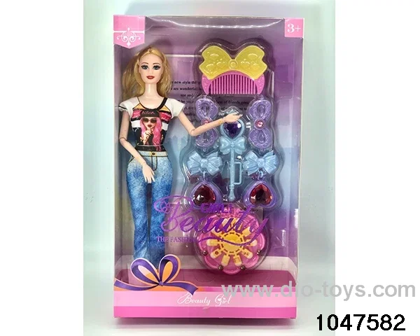 11 inch 9 jointed Barbie doll in window box