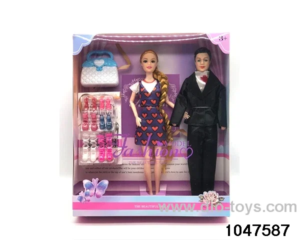 11 inch 9 jointed Barbie doll in window box