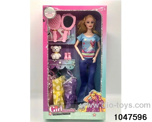 11 inch 9 jointed Barbie doll in window box