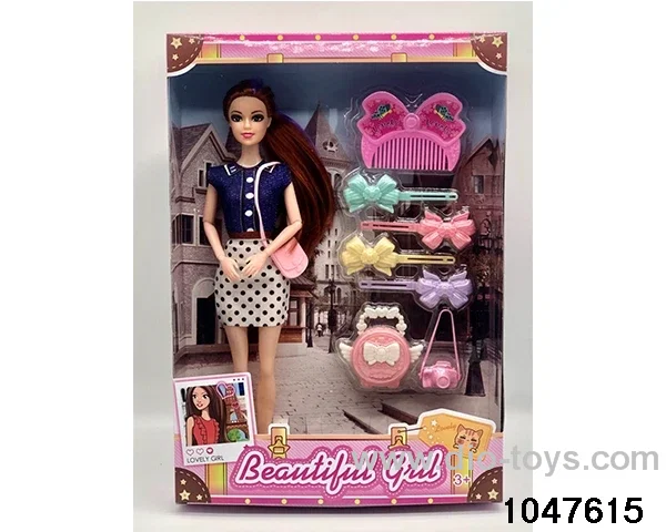 11 inch 9 jointed Barbie doll in window box
