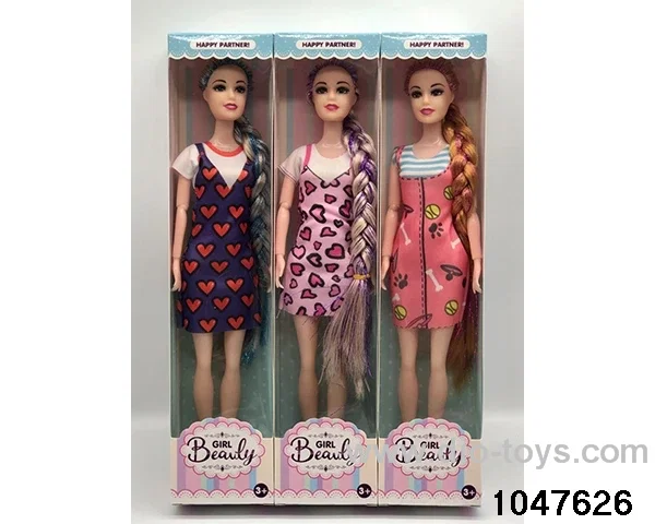 11 inch 9 jointed Barbie doll in window box