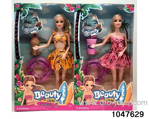 11 inch 9 jointed Barbie doll in window box