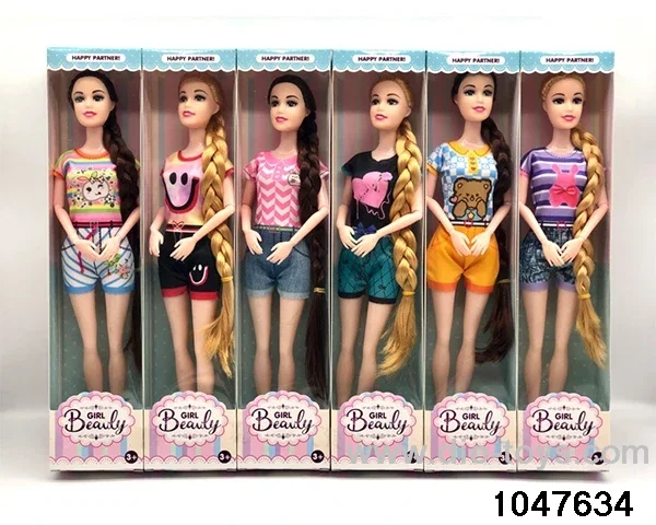 11 inch 9 jointed Barbie doll in window box