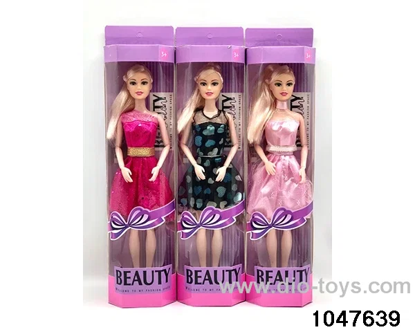 11 inch 9 jointed Barbie doll in window box