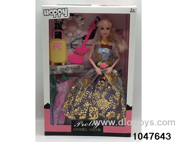 11 inch 9 jointed Barbie doll in window box