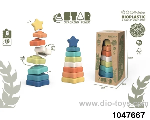 8pcs stacking tower