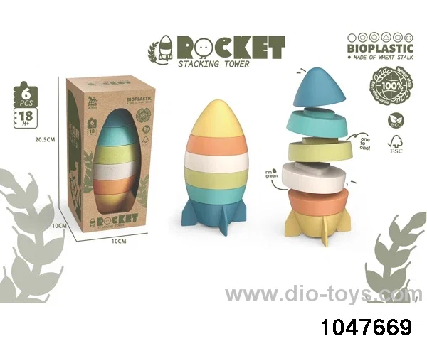 6pcs stacking tower