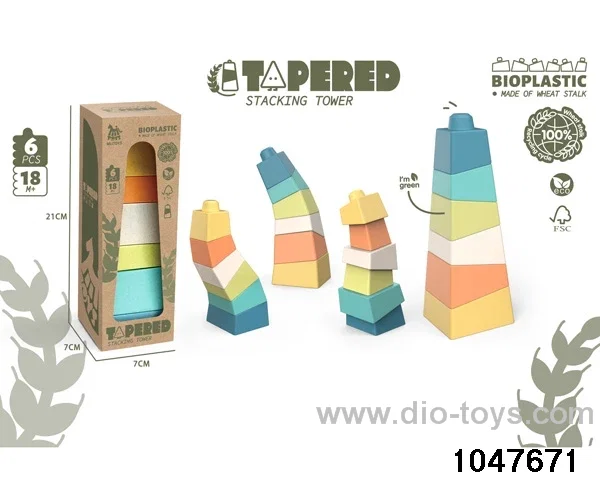 6pcs stacking tower