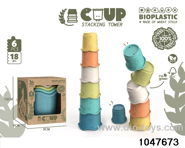 6pcs stacking tower