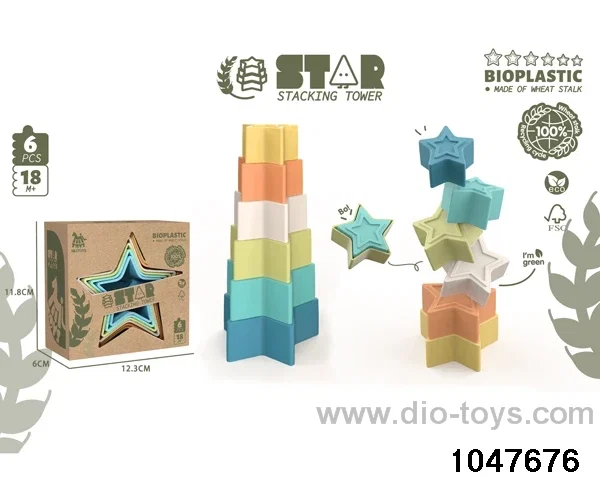 6pcs stacking tower