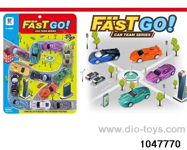 pull back car in Blister card