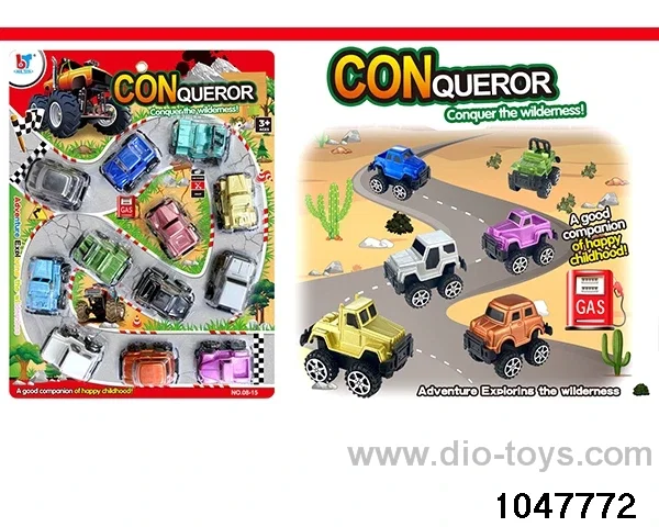 pull back car in Blister card