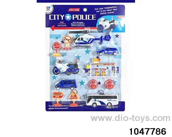pull back car in Blister card