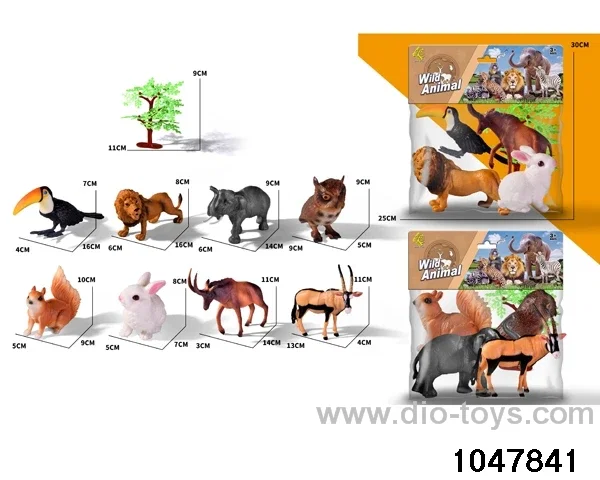 4pcs animal set