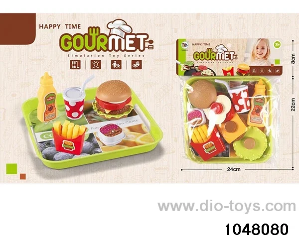 Delicious Burger Combination in PP bag with header