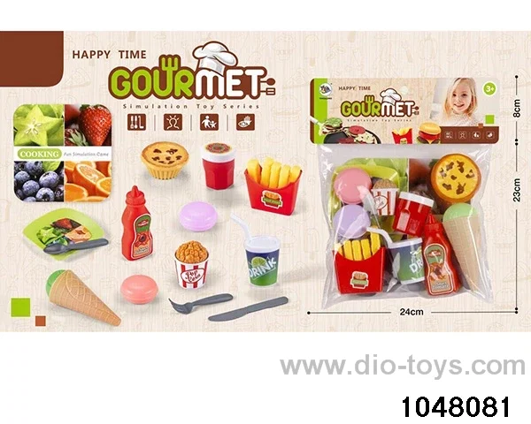 Delicious Burger Combination in PP bag with header